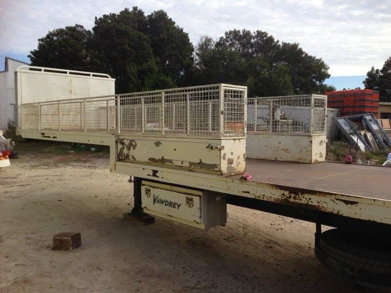 Flatbed truck before repainting