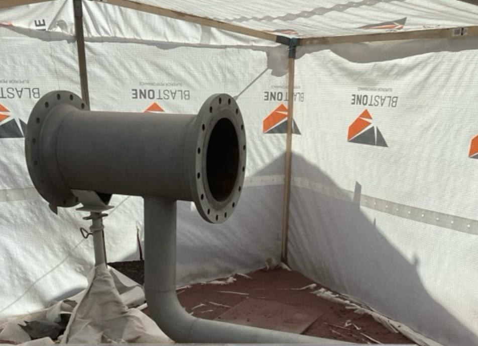 Industrial flange coating