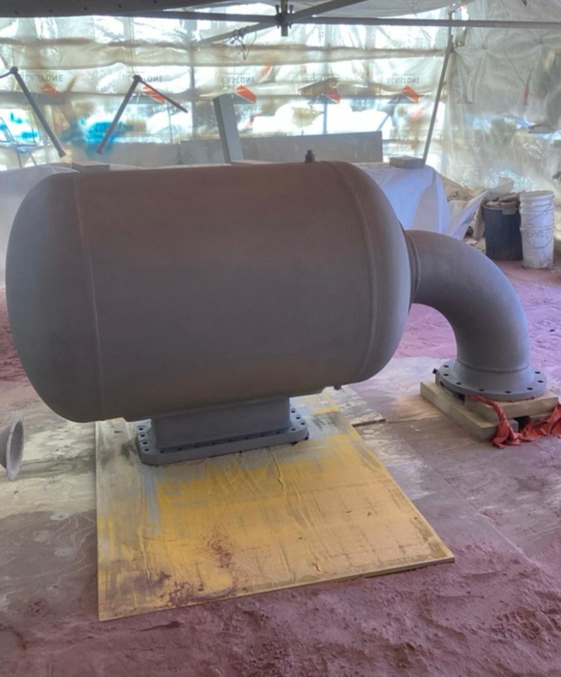 Industrial vessel coating preparation
