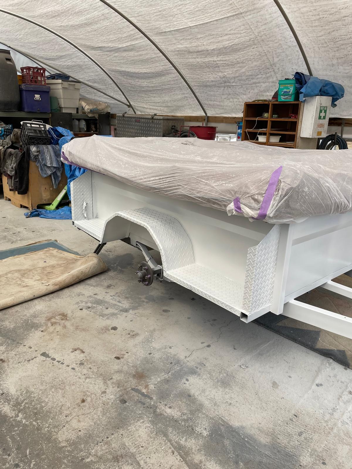 Trailer preparation and painting